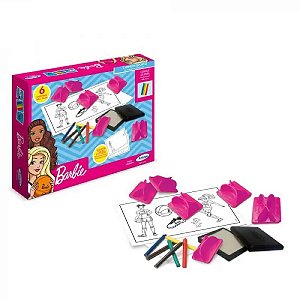 Quadro Para Pintura Barbie Fashion Looks - 23287 - Xalingo - Real Brinquedos