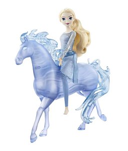 Princesa Disney - Elsa e Cavalo Nokk - Frozen 2 - HLW58 - Mattel