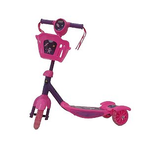 Patinete Aventura No Espaço - Rosa - C/Luz E Som 8730 - Zippy Toys