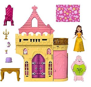Boneca Disney Princesas Mini Castelo Da Bela - HLW94 - Mattel