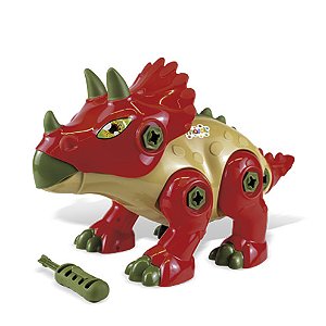 Triceratops Vermelho - Com Som - 4176 - Maral