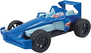 Brinquedo Carrinho Corrida Formula 1 A Fricção Com Som Prata