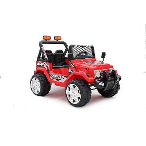 Carro Elétrico Motorizado - Mini Jeep - Vermelho - 12V - 998516 - Tapuzim