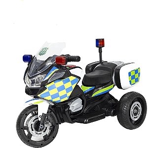 Moto Elétrica Polícia Off Road - Motorizado 6V - 998549 - Tapuzim