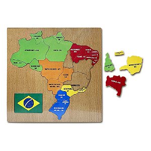 Aprenda Brincando Mapa Brasil - DMT6493 - Dm Toys
