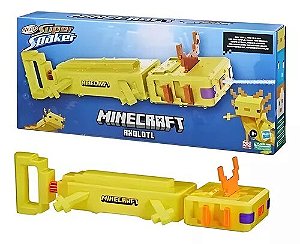 Lança Água Nerf Super Soaker Minecraft Axolote  F7601 - Hasbro