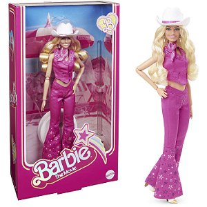 Barbie O Filme Boneca de Coleção Western Outfit Traje Rosa Ocidental - HPK00 - Mattel