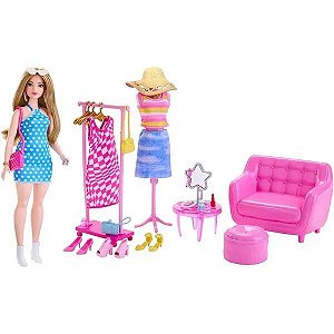 Barbie O Filme - Conjunto de Estilista e Armario - HPL78  Mattel