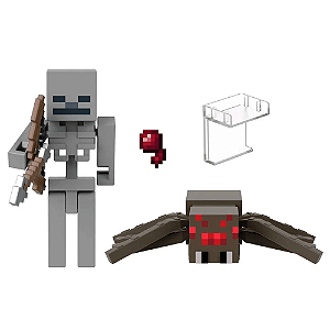 Bonecos Minecraft Aranha e Alex Original Jazwares