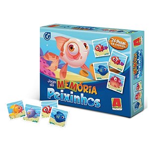 Jogo Da Memória Peixinhos – 24 Peças - 3031174 - Algazarra Brinquedos