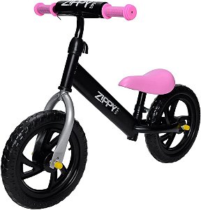 Zippy Toys Triciclo Infantil, Feito de Plástico e Aço Carbono. Possui  Cestas de Armazenamento e Campainha Trim Trim. Indicado Para Crianças Até  03 Anos e Suporta Até 25kg (Rosa)