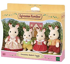 Sylvanian Families Família Dos Coelhos Chocolate - 5655 - Epoch