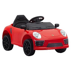 Carro Elétrico Mini Porsche 6v Vermelho - 722 Bang Toys