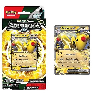 Pokémon Baralho Batalha Ex Ampharos - 60 cartas - 32657- Copag