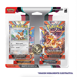 Pokémon Blister Quádruplo - Eevee - Escarlate e Violeta - 33491 - Copag