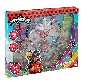 Kit Máscara E Acessórios Miraculous Ladybug 3 Peças - Blanc Toys