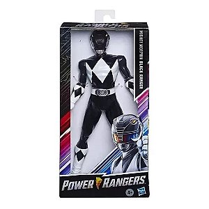 Boneco  Black Ranger - Power Rangers - Preto - E7898 - Hasbro