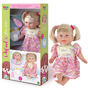 Boneca Rafaeli  Bebê Faz Xixi com Acessórios - 660 - Milk Brinquedos