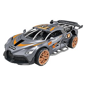 Carro Fricção Racer Power - Cinza - DMT6689 - Dm Toys