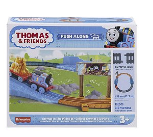 Pista Thomas e Seus Amigos - Thomas Na Mina - HJL19 - Mattel