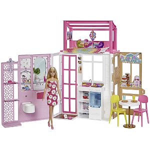 Playset Barbie Mattel Casa de Férias Malibu HCD50 - Ri Happy