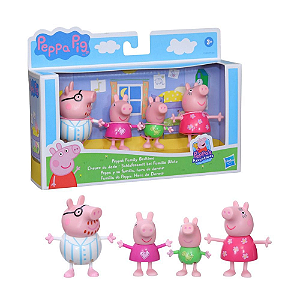 Peppa Pig Hora de Dormir Kit Com 4 Figuras -  F2171/f2192 - Hasbro