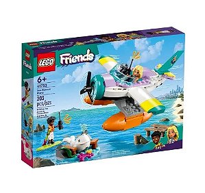 Lego Friends 203 peças - Avião de Resgate Marítimo - 41752 Lego