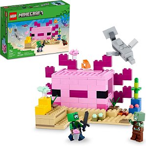 Lego Minecraft 242 peças - A Casa do Axolotl - 21247 Lego
