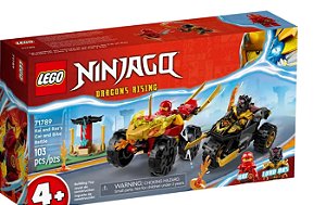 Lego Ninjago - Batalha De Carro e Moto De Kai e Ras - 103 Peças -  171789 - Lego