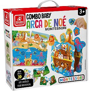 Quebra Cabeça - Arca De Noé 3D Montessori - Brincadeira De Criança