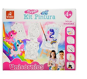 Super Kit Pintura Unicórnios - 2563 - Brincadeira De Criança