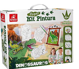 Super Kit Pintura Dinossauro -  2556 - Brincadeira De Criança