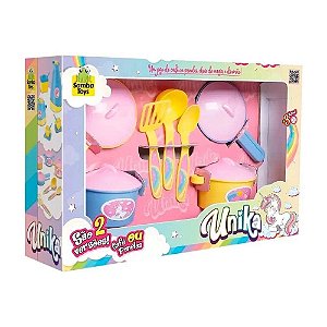Conjunto Panelas Infantil  Unika - 7 Peças - 0562 - Samba Toys