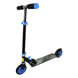 Patinete Radical Dobrável - Preto e Azul - DMR4884 - Dm Toys