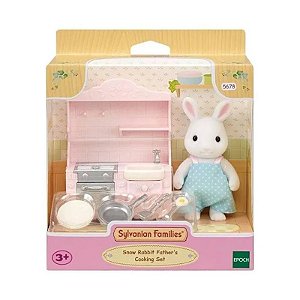 Sylvanian families Conjunto Cozinha Papai Coelho Neve - 5678 - Epoch