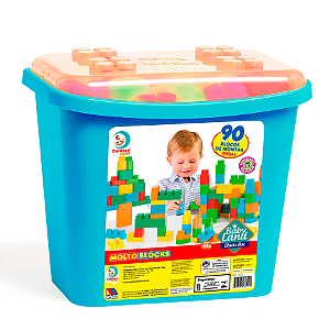 Baby Land - Blocks Box 90 Blocos - Menino - 8012 - Cardoso