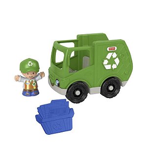 Little People Caminhão de Reciclagem - Fisher-Price  - GGT33/GMJ17- Mattel
