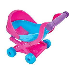 Carrinho P/ Bebê Rosa - 572 - Bs Toys