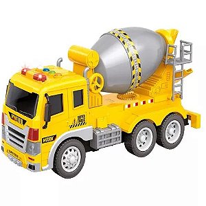 Caminhão Mega Construtor Betoneira - A Fricção Com Luz E Som - 9220 -  Zippy Toys