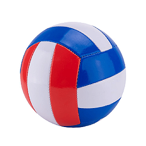 Bola Vôlei Praia N.5 - Couro Artificial - Azul/Vermelho - RJB2920 - Elite