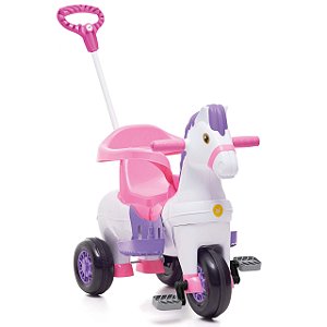 Carrinho de Passeio e Pedal Potó Rosa  1012 - Calesita