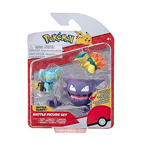 Pokémon Figuras de Ação - Shinx, Haunter e Cyndaquil - 2603 - Sunny