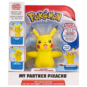 Pokémon - Meu Parceiro Pikachu - Boneco Interativo C/ Som e Luz - 2612 - Sunny