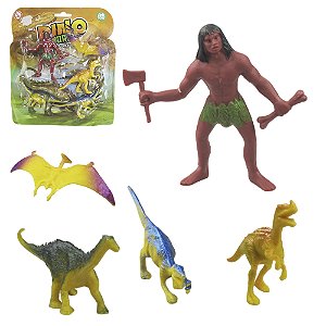 Kit Dinossauro de PVC com Boneco 5 Peças - AKT3980 - Ark Toys (72)
