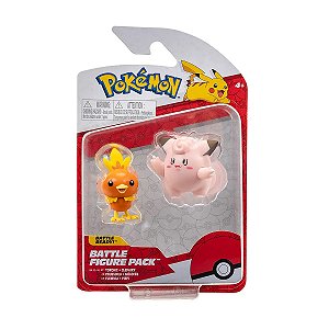 Pokémon - 2 Figuras De Ação Torchic e Clefairy - 2601 - Sunny
