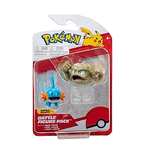 Pokémon - 2 Figuras De Ação Mudkip e Geodude - 2601 - Sunny