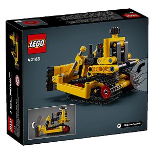 Lego Technic - Trator De Esteira Para Trabalhos Pesados - 195 Peças - 42163 - Lego