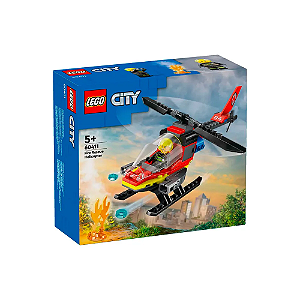 Lego City - Helicóptero dos Bombeiros 85 peças - 60411