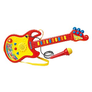 Guitarra com Microfone - Sortido - DMT5379 - Dm Toys