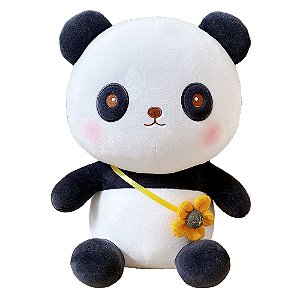 Pelúcia Amigos do Coração Florzinha Panda 30 cm - DMT6452 - Dm Toys